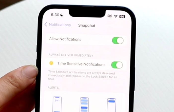 How to Turn Off Time-Sensitive Notifications on Snapchat