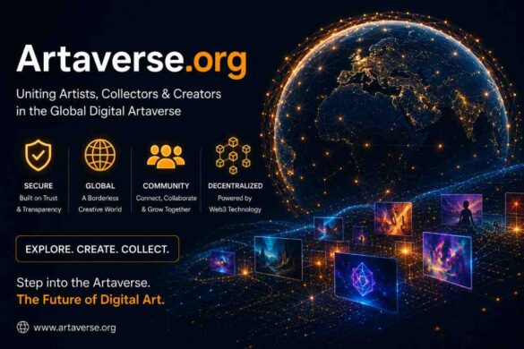 Diagram showing how Artaverse.org tech uses AI to filter and personalise technology news for readers