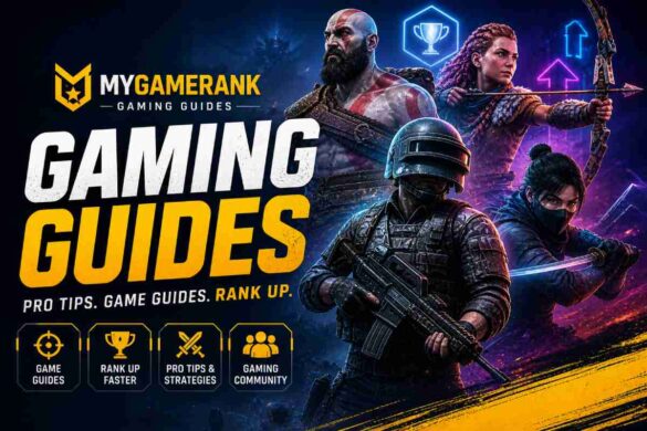 US gamer using MyGameRank gaming guides at a competitive setup