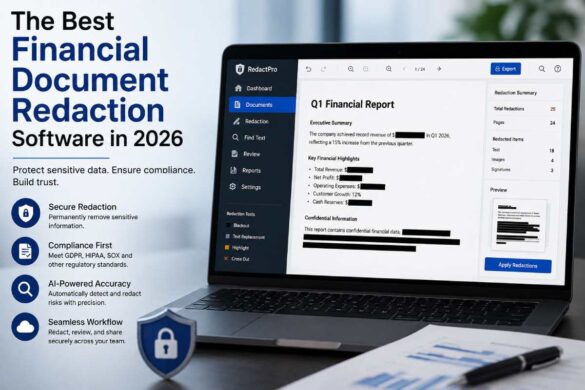 financial document redaction software