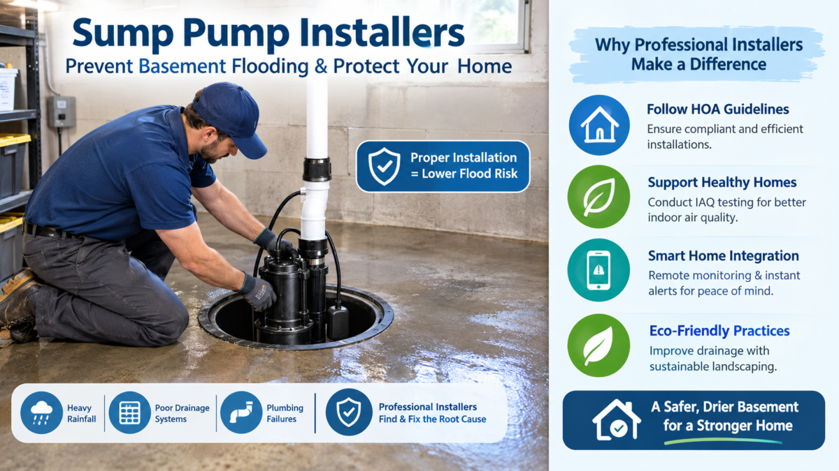 How Hiring Reliable Sump Pump Installers Prevents Basement Flooding